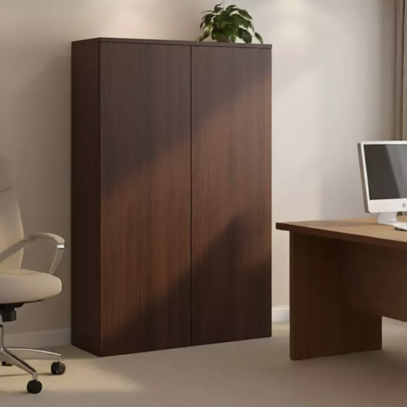 Armoire avec portes push open mélaminé, H 158 cm: 4 largeurs