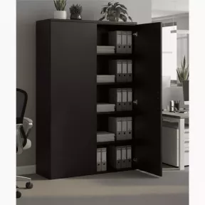 Armoire portes mélaminé portes poussoir - 4 étagères - haut. 196 cm (4 largeurs au choix) So Madrid