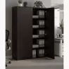 Armoire portes mélaminé portes poussoir - 4 étagères - haut. 196 cm (4 largeurs au choix) So Madrid
