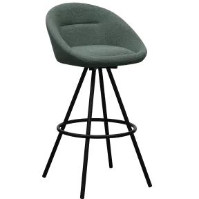 Tabouret en tissu piétement pyramidal So Smooth