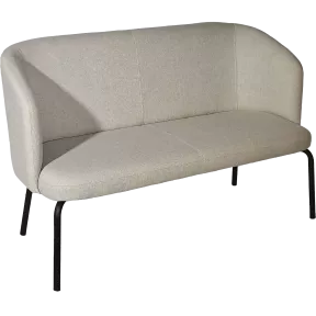 Banquette d'accueil en tissu beige lin So Easy