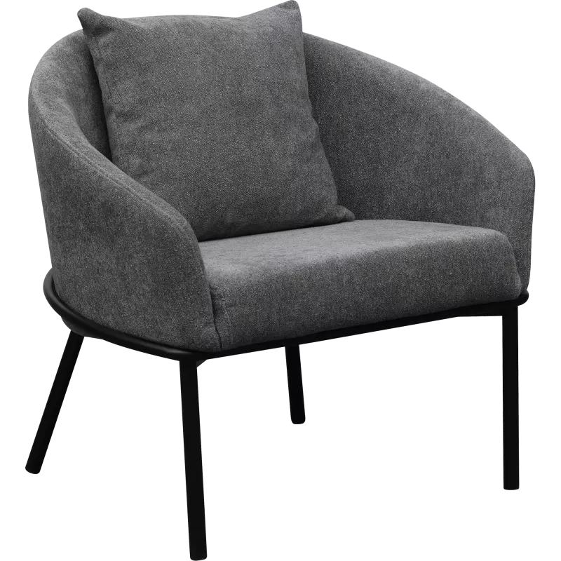 Chauffeuse lounge en tissu pieds acier So Flex