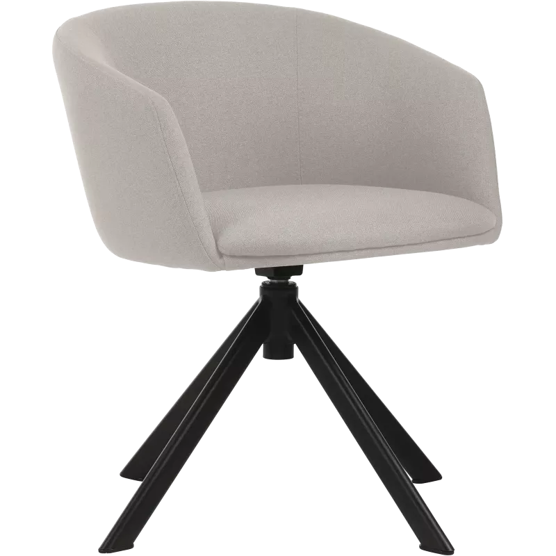 Fauteuil en tissu avec piètement pyramide So Move