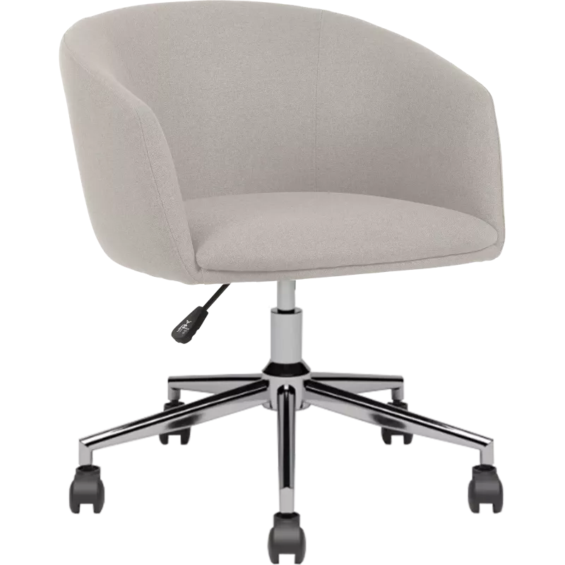 Fauteuil en tissu sur pieds roulettes So Fit