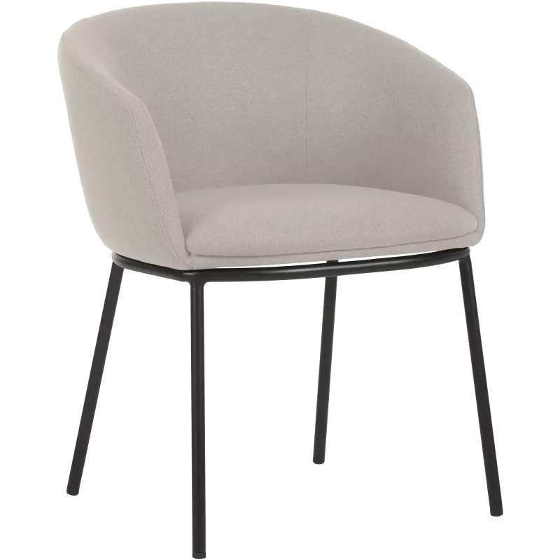 Fauteuil en tissu avec pieds métal So Cool