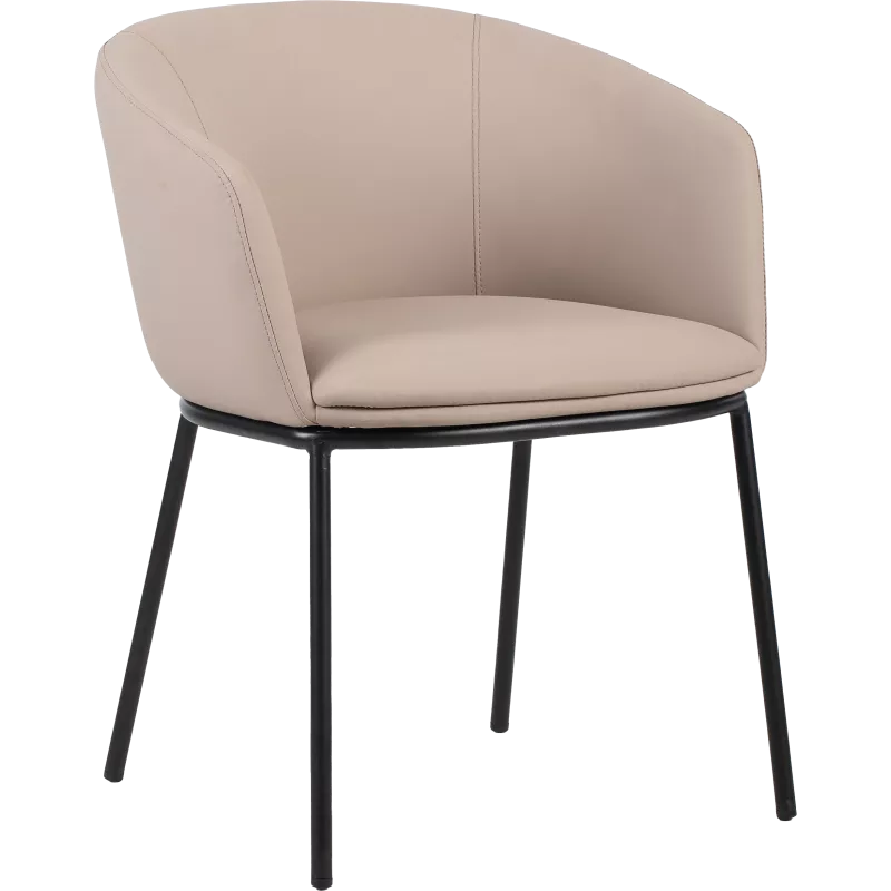Fauteuil en tissu avec pieds métal So Cool