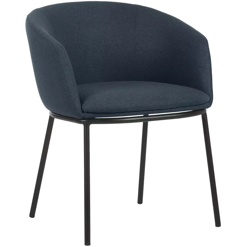 Fauteuil en tissu avec pieds métal So Cool