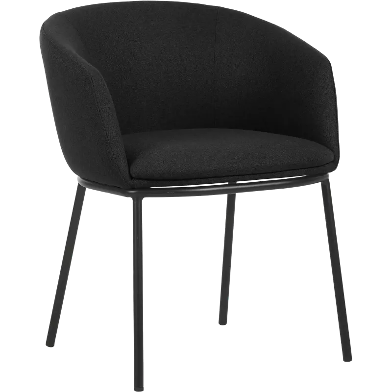 Fauteuil en tissu avec pieds métal So Cool