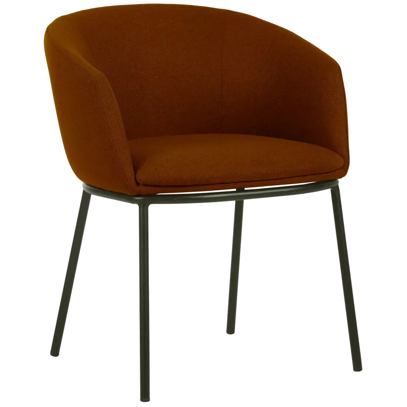 Fauteuil en tissu avec pieds métal So Cool