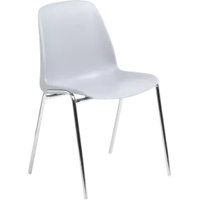 Chaise de collectivité empilable piètement chromé So Prime