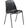 Chaise de collectivité empilable piètement noir So Core