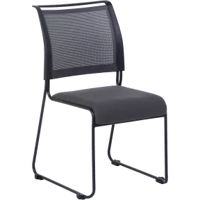 Chaise de réunion tapissée empilable  So Class