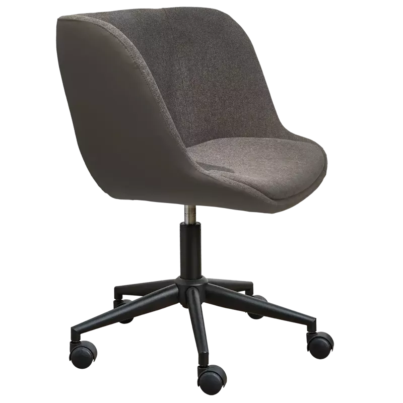 Fauteuil de réunion bi-matière sur roulettes So Frame