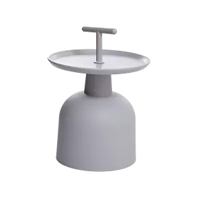 Table basse d'extérieur ronde en polypropylène So Mesh