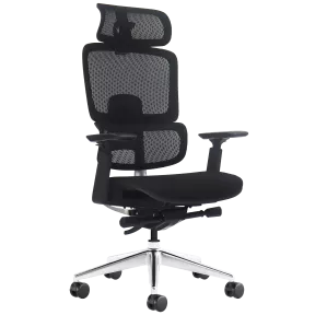 Fauteuil de bureau ergonomique maille velours So Feel