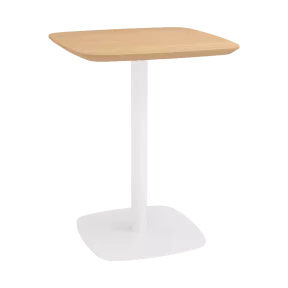 Table de cafétéria carrée plateau bois So Lift