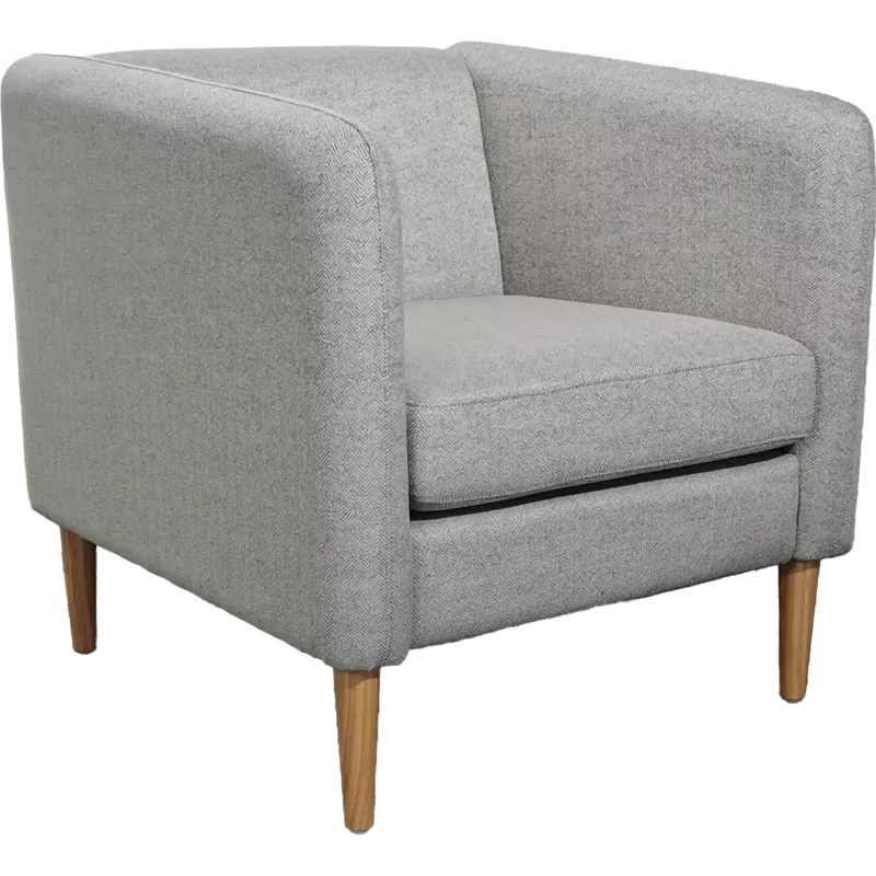 Fauteuil une place pieds bois hévéa So Drift