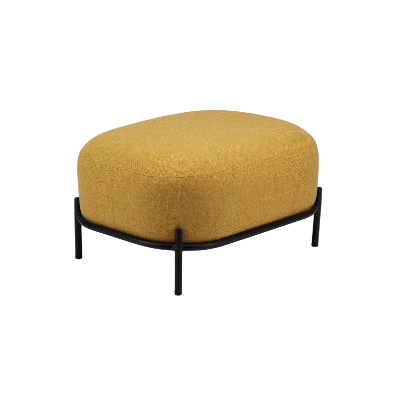 Pouf d'accueil en tissu et acier So Align