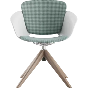 Fauteuil de réunion rotatif avec piètement aluminium So Motion