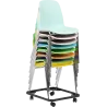 Ensemble de 7 chaises avec chariot So Solid