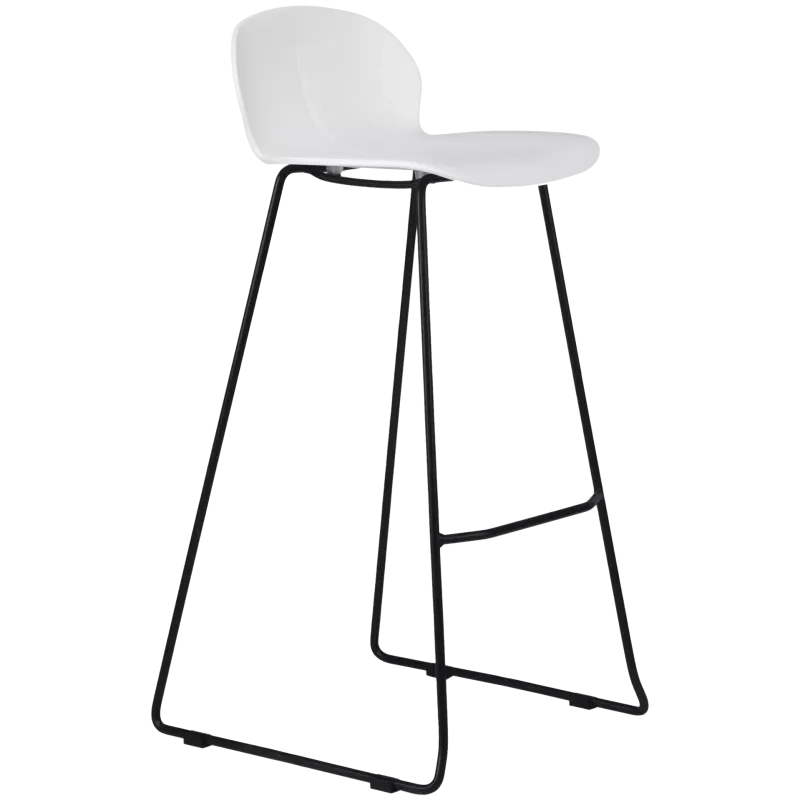 Tabouret de cafétéria en polypropylène et acier So Lumina