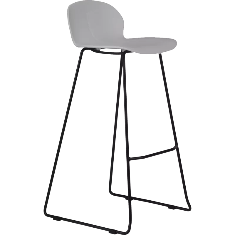 Tabouret de cafétéria en polypropylène et acier So Lumina