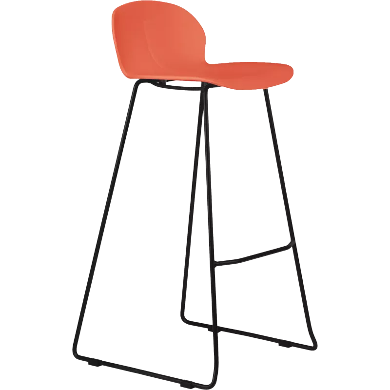 Tabouret de cafétéria en polypropylène et acier So Lumina