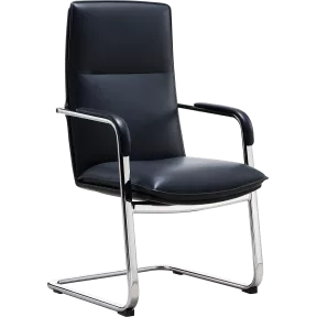 Fauteuil de réunion luge en cuir So Plush