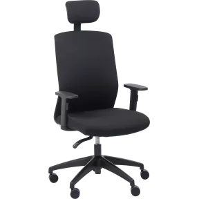 Fauteuil opérateur synchrone avec appui-tête tissu So Comfy