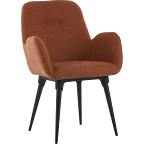 Fauteuil en tissu avec pieds métal So Ergo