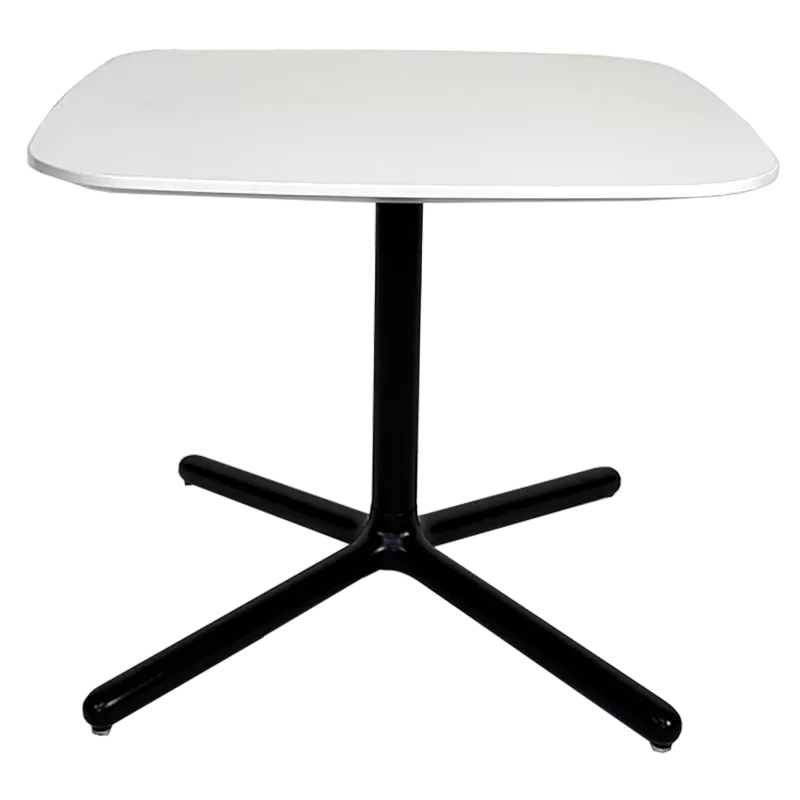 Table basse carrée bois et aluminium So Orbit