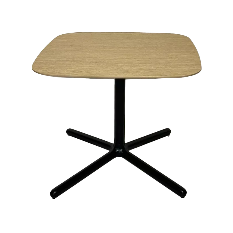 Table basse carrée bois et aluminium So Orbit