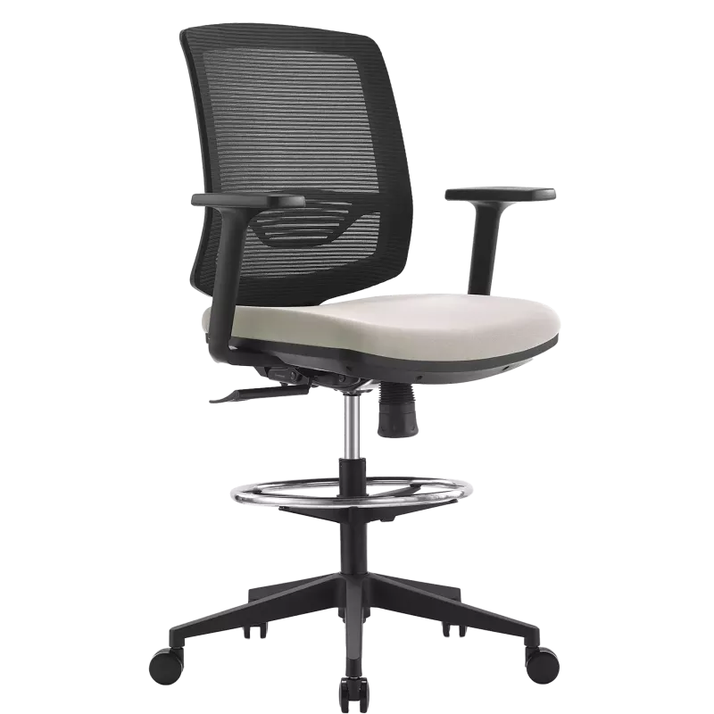 Fauteuil dessinateur synchrone avec repose-pieds So Mist
