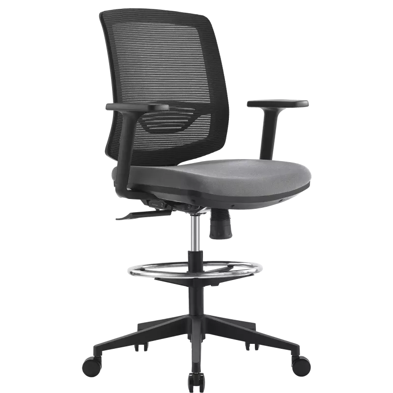 Fauteuil dessinateur synchrone avec repose-pieds So Mist