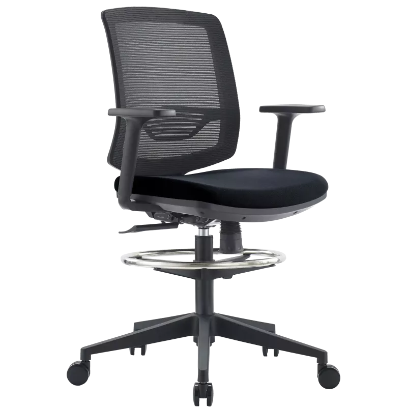 Fauteuil dessinateur synchrone avec repose-pieds So Mist