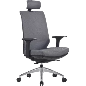 Fauteuil de bureau ergonomique maille grise So Dusk