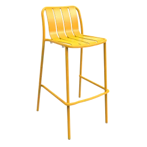 Chaise haute d'extérieur empilable en aluminium So Cocoon