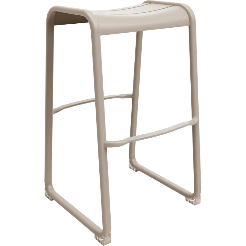 Tabouret haut d'extérieur en aluminium So Radius