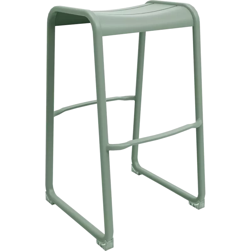 Tabouret haut d'extérieur en aluminium So Radius