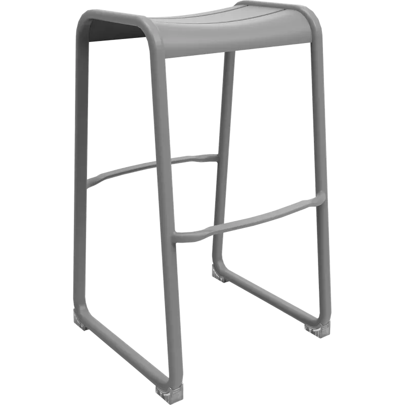 Tabouret haut d'extérieur en aluminium So Radius