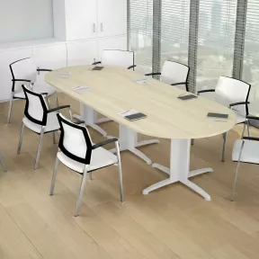 Table de réunion ovale So Fines - Jusqu’à 20 personnes