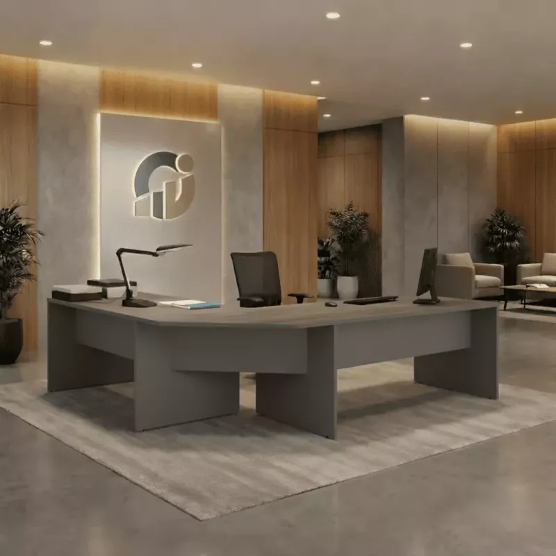 Ensemble de deux bureaux en angle pour optimiser l'espace