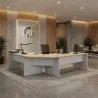 Ensemble de deux bureaux en angle pour optimiser l'espace