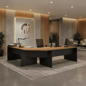 Ensemble de deux bureaux en angle pour optimiser l'espace