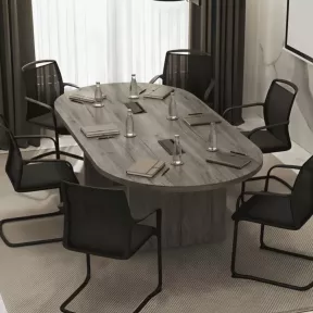 Table de réunion ovale So Cadix - Modulable, jusqu'à 24 pers.