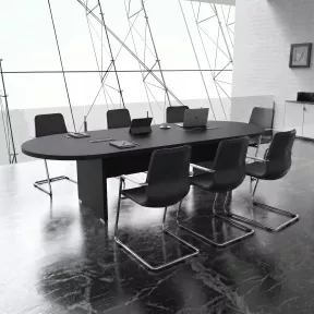 Table de réunion ovale So Cadix - Modulable, jusqu'à 24 pers.