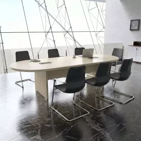 Table de réunion ovale So Cadix - Modulable, jusqu'à 24 pers.