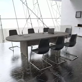 Table de réunion ovale So Cadix - Modulable, jusqu'à 24 pers.