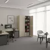 Armoire de rangement, portes push open, hauteur 235 cm.