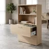 Armoire semi-ouverte, pour dossier suspendu , hauteur 158 cm – So Madrid